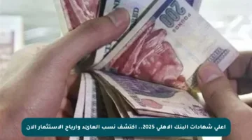 أعلى شهادات البنك الأهلي 2025.. اكتشف نسب العائد وأرباح الاستثمار الآن